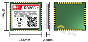 Module; 2G; 3.4-4.4V; LCC; 17.6x15.7x2.3mm