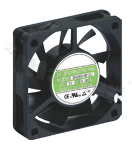 Fan; DC; 0.53m3/min; 0.58A; 3.5-5.5VDC; 2.90W; 4000RPM; 29dBA; 24 AWG; plastic; -10+70 deg.C; 42g; 60x60x15mm