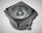 Lens for LED high power; angle: 7.4 degrees ; Number of LEDs: 1; Dimensions: 21.6x21.6mm; Height: 12.86mm; material: PC; silicone; Fastening: tape