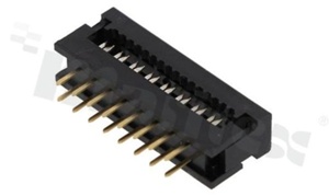 IDC connector; pitch 2.54mm; 16-contacts; flat cable AWG#26-#28
