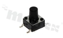 Przełącznik Tact Switch; SMD; wymiary korpusu 6.0x6.0; h=7.8mm; pionowy; o sile nacisku 160gf; przycisk okrągły