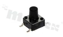 Przełącznik Tact Switch; SMD; wymiary korpusu 6.0x6.0; h=7.8mm; pionowy; o sile nacisku 160gf; przycisk okrągły