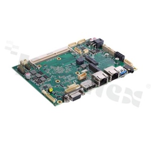 Bezwentylatorowy komputer jednopłytowy 3.5''; IntelCeleron J1800/J1900; RAM do 8GB; M.2 ( E i B); SATA-300; 2xCOM; 3x USB; 3x LAN; VGA; LVDS; DP; 8x DIO; Audio; SMBus; temp. pracy: -20+70C; zasilanie 12V DC