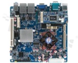 Intel  Atom  PNV-M/ PNV-D Mini ITX Motherboard with Intel  ICH8-MChipset; 1 PCI; 1 Mini PCI Express; 1CF; 2 SATA/ SATA II; 4COM; 8 USB; 16-bit GPIO