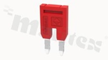 Bridge for   through-hole terminal blocks; 2-track;grey;