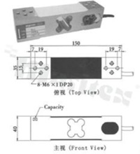 Single point load cell; Digital output (MODBUS RTU or ASCII protocol)