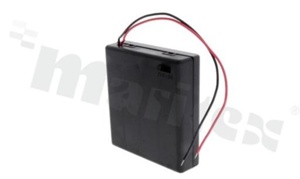 4xAA Battery holder; with 26AWG wire 15cm