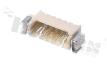 Header for PCB; pitch 1.25mm; 10-contacts; SMD; male; side entry; 125V/1A