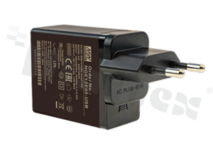 Zasilacz impulsowy; wtyczkowy; 12W; 5V; 2.4A; 80-264VAC 113-370VDC