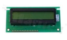 Display LCM; LCD character; 16x2 chars; STN yellow-green Y/G with LED backlight yellow-green Y/G; viewing angle 6:00;
