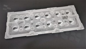 Lens for LED high power; mid power; angle: oval 130 x 150 degrees ; Number of LEDs: 12; Dimensions: 168.78x68.18mm; Height: 9.43mm; material: silicone; Fastening: screw