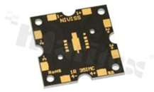 MCPCB, thermal conductivity 2W/(m*K), thickness: 2mm, number of layers - 1, black soldermask, legend color: gold, size: square 35mm, pad cover: gold; /20