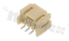 Header for PCB; pitch 2.00mm; 3-contacts; SMD; male; side entry; 100V/2A