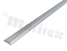 NPROFILE2 Low Moon, aluminium 6063-T5, sandblasted, anodized, silver, dimensions: w=17,5 mm, h=11,5 mm, l=2000 mm, RoHS