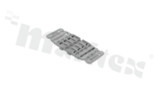 Adapter; mounting; 4-track; for through-hole installation fitting with lever; for screw mounting; gray