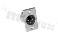 Connector: XLR; 3 Pole XLR; male Chassis Mount PN Flange Machined Contacts