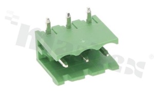 Listwa zaciskowa rozłączalna; w rastrze 5.08mm; 3-torowa; męska; kątowa; otwarta; UL 300V/16A; TUV:320V/20A