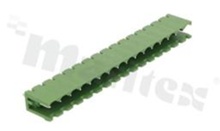 Listwa zaciskowa rozłączalna; w rastrze 5.08mm; 16-torowa; męska; pionowa; otwarta; UL 300V/15A; TUV:320V/20A