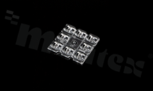 Lens for LED high power; angle: asymmetric; Number of LEDs: 8; Dimensions: 50x50mm; Height: 4.9mm; meterial: PMMA; Fastening: screw