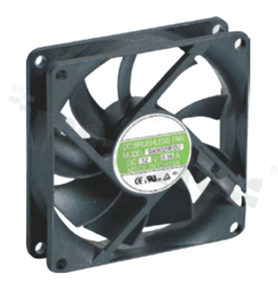 Wentylator;DC; 24.0VDC; 80x80x20mm; 1.14m3/min; 35.0dB.