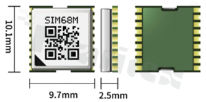 Module; GPS/GALILEO/GLONASS/QZSS; 33/99 channels; 1-10Hz; TTFF <1s/28s; -165dBm; 2.5m(CEP); 0.1m/s; SBAS, A-GPS, jamming detection, anti-jamming, EPO, EASY, LNA; UART; NMEA/PMTK; 2.8-4.3V; external antenna; LCC 18-pin; 10.1x9.7x2.5mm