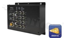 Switch przemysłowy kolejowy PoE; Gigabit; zarządzalny; norma kolejowa EN50155; 8 portów 10/100/1000Base-T(X) PoE; 4 porty 10/100/1000Base-T(X); złącza M12; temp. pracy: -40+70 st.C; WYCOFANY Z PRODUKCJI