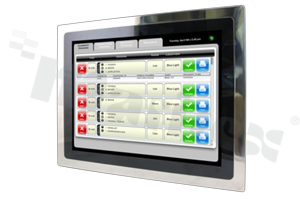 Komputer panelowy; 15"; 4:3; XGA(1024×768); dotyk: pojemnościowy; IP-65 & IP-X9K; Celeron N3350; RAM: do 8GB; COM; 2xUSB; LAN; HDMI; LVDS; eDP; mPCIe; głośniki; SATA; Drive Bay; temp.pracy: 0+40C; zasilanie: zasilacz