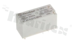 Przekaźnik elektromagnetyczny; prąd znamionowy 16A; napięcie cewki 12VDC; pojedynczy styk przełączny (1C); moc cewki 400 mW; 16A/30VDC; 16A/250VAC