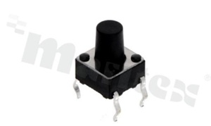 Tact Switch; THT; dimensions 6.0x6.0; h=8mm; vertical; operating force 160gf; button: round