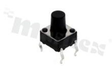 Tact Switch; THT; dimensions 6.0x6.0; h=8mm; vertical; operating force 160gf; button: round