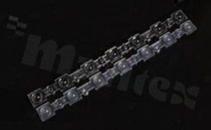 Soczewka do diod LED mid power; kąt rozsyłu: ok. 80 stopni FWHM; wymiary: 279.5x39.6mm; wysokość: 20.3 mm; kolor: mleczny