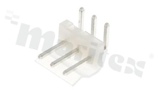 Złącze kablowe męskie; 3-stykowe; kątowe; do PCB; w rastrze 5.08mm