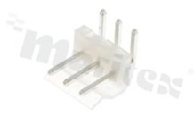 Złącze kablowe męskie; 3-stykowe; kątowe; do PCB; w rastrze 5.08mm