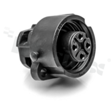 Socket ECOMATE C016 series, 4 pins (3+PE), female, straight, 16A, 400V, cable: 0.75-2.5mm2( AWG18-14), contact plating: silver plated, screw, IP67