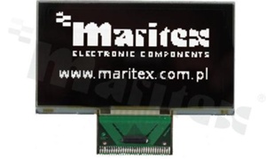 Display LGM OLED; LCD graphic; 2.7"; 128x64 pixels; luminous colour white; 31 pins; active area 61.41x30.69mmi; FPC for soldering
