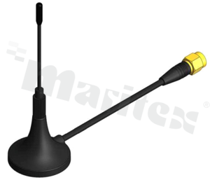 Antena; prętowa; GSM; 824-2170MHz; 1.0dBi; VSWR<2.5; liniowa; RG174; custom; magnetyczna; fi29.4x89mm