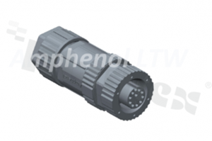 Plug M12; A code; 5 pins; female; 4A; straight; plastic thread; for wire; screw type; IP67