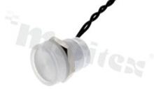 Piezoelectric switch; monostable; 16mm; cable; aluminium; IP69K.
