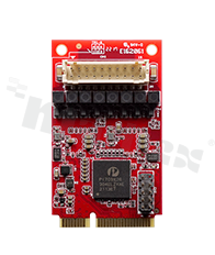 Expansion board mPCIe -> dual GbE LAN; oper. temperature: 0+70 deg.C