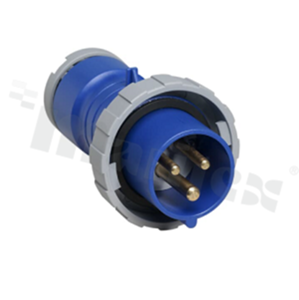 232P6W; Wtyk na przewód; zasilający AC 3-fazowe; męskie; 32A; 250VAC; IP67; seria Tough&Safe