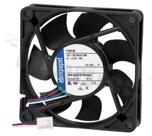 Fan; DC; 12VDC; 70x70x15mm; 0.47m3/min; 25.0dB.