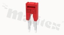 Bridge for   through terminal blocks; 2-track; grey;