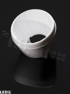 Reflector TINA2-R-CLIP16 for CREE XP, XT, XM and XB LEDs, FWHM angle from 71 to 78 degrees depending on the LED type, LEDIL