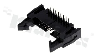 Złącze do PCB, w rastrze 2.54mm; 16-stykowe; montaż: THT; męskie; kątowe