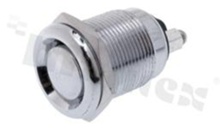 Push button switch; monostable; 19mm; screw terminals; stainless steel; IP65