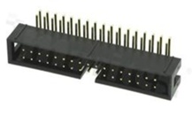 Złącze do PCB; w rastrze 2.54mm; 34-stykowe; montaż: THT; męskie; kątowe
