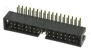 Złącze do PCB; w rastrze 2.54mm; 34-stykowe; montaż: THT; męskie; kątowe