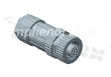 Wtyk M12; kodowanie A; 8-stykowy; żeński; 2A; prosty; na kabel; lutowany; IP68