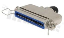 Centronics connector; female; 50 contacts; for cable; straight