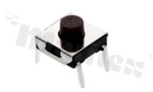 Przełącznik Tact Switch; THT; wymiary korpusu 6.0x6.0; h=3.8mm; pionowy; o sile nacisku 160gf; przycisk okrągły